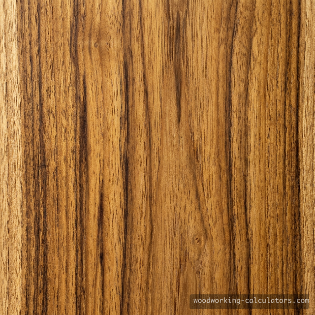 Teak wood grain with golden-brown color and oily texture